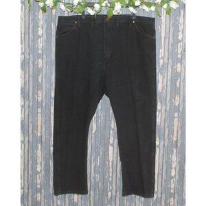 Wrangler Men's Western Black Denim Cotton Jeans Size 46 X 30 5 Pockets